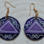 Abstract Wooden earrings
