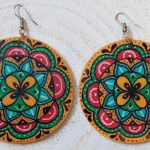 Mandala Wooden earrings