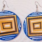 Abstract Wooden earrings
