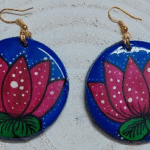 Lotus Wooden earrings